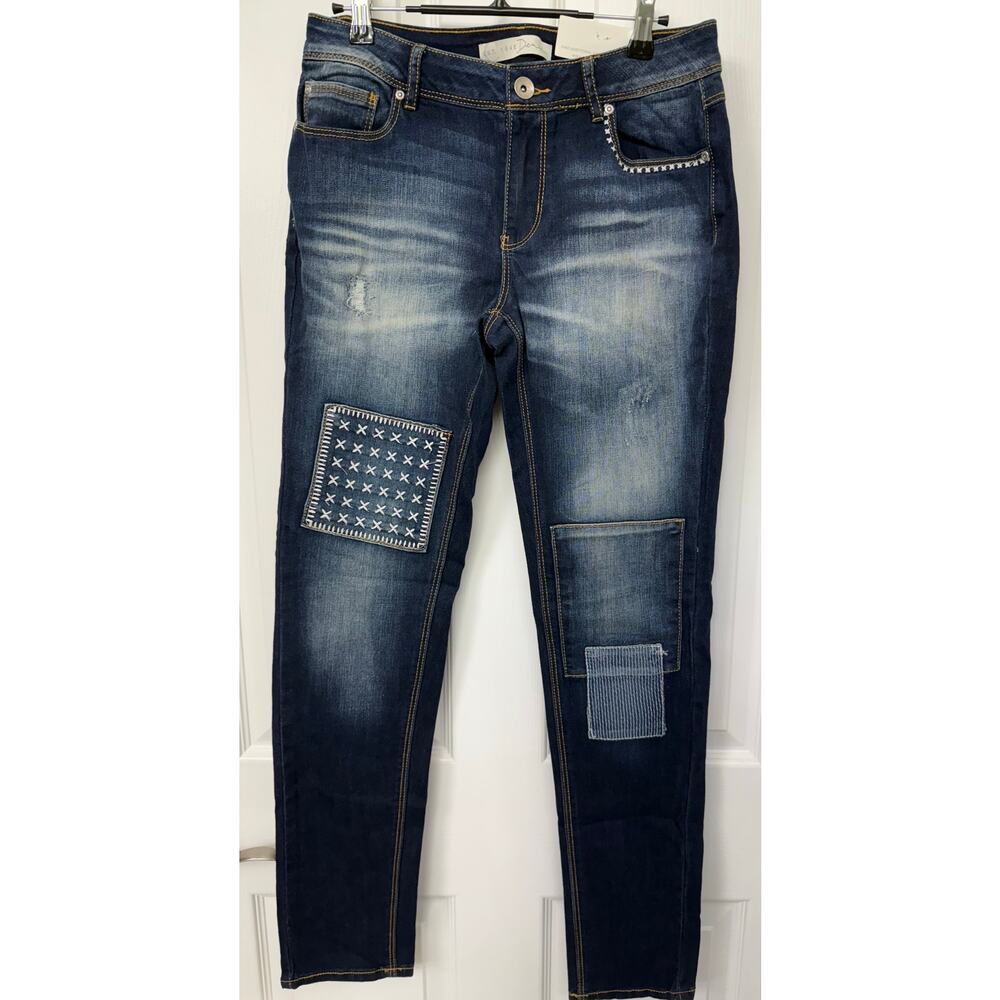 Cato Est 1946 Denim size 6 NWT $30 patchwork stitching usa country western jeans